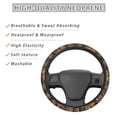 thumbnail image 2 of Renewold Car Steering Wheel Cover Soft Stretchy Auto Steering Wrap Protector for Women Men, Universal Auto Accessories Fit Most Vehicles, American Tribal Brown Highland Cow Sunflower, 2 of 6