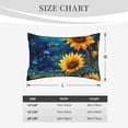 thumbnail image 4 of Xecao Vintage Starry Sky Sunflower for Decorative Throw Pillow Case for Couch,Sofa or Bed Set,Pillow Cover for Sofa Home Decor Ideal Gift-20"x30", 4 of 6