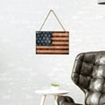 thumbnail image 5 of Holloyiver American Wooden Flag Door Sign, Welcome Sign for Front Door Indoor Outdoor, Wall Hanging Decoration for Holiday Festival July 4th Independence Day Patriotic Memorial Day, 5 of 5