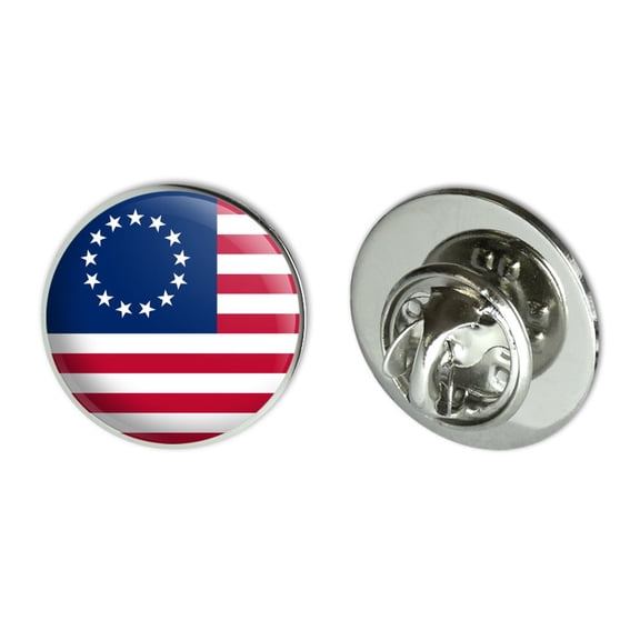 Betsy Ross 1776 American Flag Metal 0.75" Lapel Hat Pin Tie Tack Pinback