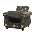 thumbnail image 5 of Ottomanson Patriot Convertible Arm Chair, Gray Chenille, 5 of 8