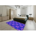 thumbnail image 4 of Ahgly Company Indoor Rectangle Patterned Lovely Purple Area Rugs, 6' x 9', 4 of 6