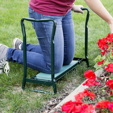 Garden Kneeler Foldable Sit or Kneel Bench with Soft Foam 