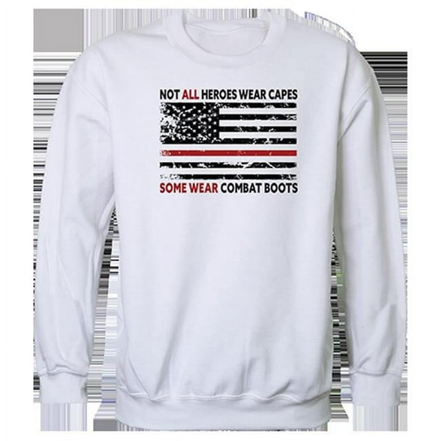 Rapid Dominance TS2-809-WHT-02 Not All with TRL Graphic Crewneck Sweatshirt, White - Medium
