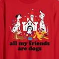 thumbnail image 2 of Disney Classics - Cats & Dogs - All My Friends Are Dogs - Men's Long Sleeve T-Shirt, 2 of 4