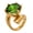 Green, variant on Cubic Zirconia Cocktail Rings Tarnish Metal Jewelry Suitable For All Season