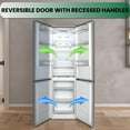 thumbnail image 4 of Conserv 11.5cf Tall Frost Free Refrigeartor - Freezer Wine Rack E-Star 43dB Stainless, 4 of 14