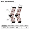 thumbnail image 2 of Yiaed Vintage flowers Print Great elasticity Crew Socks Sports socks for Men and Women, 2 of 6