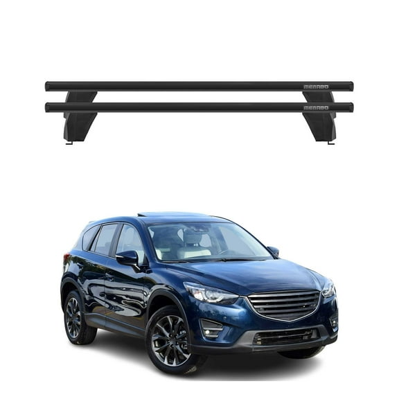 Fix Point Roof Racks Cross Bars for Mazda CX-5 2013-2016 Black 2Pcs