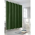 thumbnail image 3 of Leather Texture Shower Curtain Set ，Waterproof Fabric Shower Curtains Vintage Green Classic Art Shower Curtains for Bathroom,Bathroom Decor 72"x84", 3 of 6