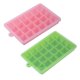 thumbnail image 1 of 2-Pack Silicone Ice Cube Trays with Lids Easy Release Ice Cube Molds Set for Whiskey, Baby Food Silicone Cake Mold-Pink+Green-24, 1 of 4