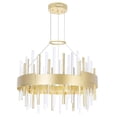 thumbnail image 4 of CWI Lighting Millipede 20 in LED Satin Gold Chandelier, 4 of 7