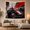 Speeding Racer, variant on Open-Wheel Race Car on Explosive Abstract Track, Adventurous Digital Art for Racing Fans, Motorsport Decor, Birthday Gift, Tapestry Wall Hanging for Gaming Room and Bedroom
