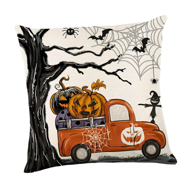 Halloween Throw Pillow Cover Decorative Premium Home Decoration Throw Pillowcase A
