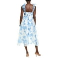 thumbnail image 2 of IPPONELLI womens  Organza Maxi Dress, l, Blue, 2 of 3