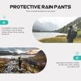 thumbnail image 4 of BESTYASH Pantalon de Pluie Protecteur Noir Durable pour Travail en Extérieur, Cyclisme et Randonnée, 4 of 6