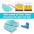 thumbnail image 4 of Moisturizing Heel Gel Socks: Heal Dry Cracked Heel Treatment Overnight Pedicure Foot Spa Sock | 2 Pairs Soft Silicone Moisturizer Sleeve to Repair Callus Rough Heel, 4 of 5