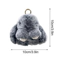 thumbnail image 3 of Meitianfacai Porte-Clés Pendentif Lapin Doux à Pompons Fait Main, 3 of 6