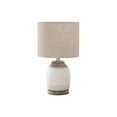 thumbnail image 3 of Monarch Specialties Lighting, 16"h, Table Lamp, Cream Resin, Beige Shade, Contemporary, 3 of 4