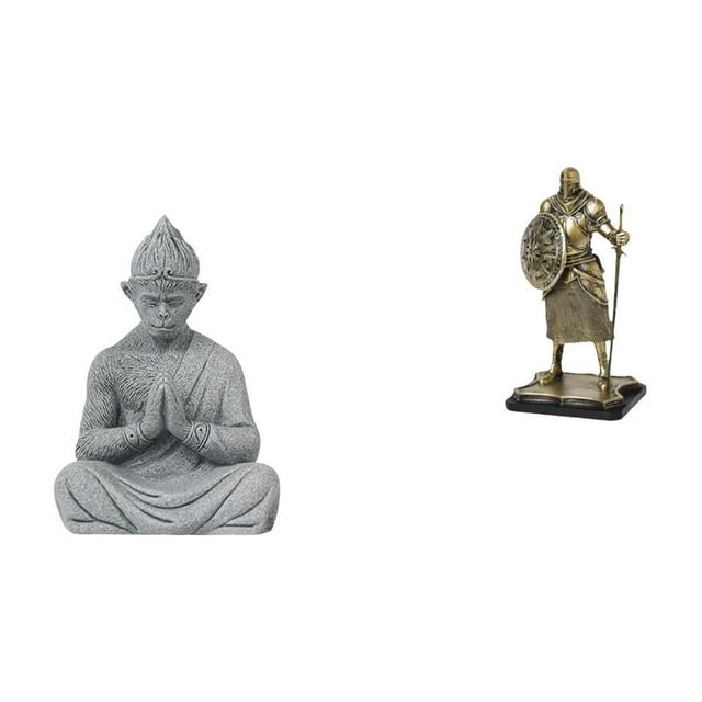 Estatua Del Caballero Buda Sun Wukong, Figura Decorativa Europea Creativa Para Hotel, Patio, Entrada, Sala De Estar Y Hogar.