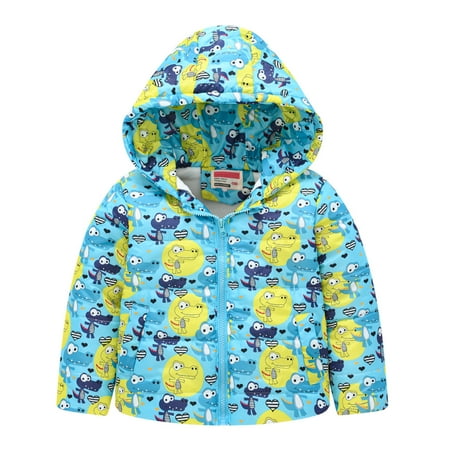 

Winter Savings Clearance! Stamzod Toddler Boy Jacket Winter Print Windproof Thick Warm Coat Kids Windbreaker Zipper Kids Jackets For Girls Autumn Coat Children Clothes 1-6Year