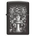 thumbnail image 2 of Zippo Chess Design High Polish Black Pocket Lighter, 2 of 6
