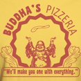 thumbnail image 3 of CafePress - Buddha's Pizzeria Light T Shirt - Light T-Shirt - CP, 3 of 4