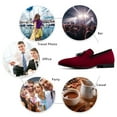 thumbnail image 5 of Mens Loafers Wedding Dress Shoes Slip-On Loafers for Men Tuxedo Suit Shoes, Red-05, 11US, 5 of 5