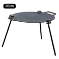 thumbnail image 2 of 36cm BBQ Flat Pancake Pot Non-Stick Camping Skillet Tray with Adjustable Bracket, 2 of 9