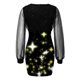 thumbnail image 4 of Vestido de manga larga con estampado de encaje de costura de nalgas sexy informal a la moda para mujer Fridja  NMB2683, 4 of 7