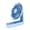 Blue, variant on Yellow Folding Fan Sunflower Design Usb Rechargeable Handheld 4.3X4.1X5.1 Inch 3 Wind Levels Low Noise Portable Lightweight Compact Strong Wind Quiet Operation For Desk Travel