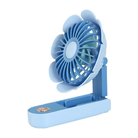 

Portable Handheld Fan 4000mAh Battery Operated Fan with LED Display Handheld/Neck/Desk 3 in 1 Personal Small Fan 90° Foldable Desk Fan 3 Speed Lash Fan Makeup Fan for Women