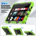 thumbnail image 5 of For Samsung Galaxy Tab A9 Case 8.7 inch, 360 Rotating Shockproof Cover with Stand, Screen Protector, Shoulder Strap (2023, SM-X110/X115/X117), Lime, 5 of 7