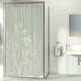 thumbnail image 3 of CAILDANL Wildflower Botanical Shower Curtain for Bathroom Decor 72Wx72H Inch Floral Flower Plant Herbs Sage Green Leaves Decorative Bath Set Bathroom Accessories Fabric Waterproof 12 Pack Hooks, 3 of 7