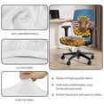thumbnail image 4 of ZUXONGSY Highland Cow Sunflower Desk Chair Cover 2 Pcs Rotating Chair Cushion Protective Stretch Decorative Fabric Cover Easy to Clean Home Office Chair Decorative Cover 4th of July, 4 of 7