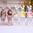 thumbnail image 3 of lixuesong Creative Resins Rabbits Family Statue Table Ornaments Home Decoration Accessories Birthday, 3 of 3