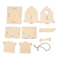 thumbnail image 2 of DIY Birdhouse en Bois Naturel Graffable Installation Simple Birdhouse pour l'Extérieur, 2 of 9