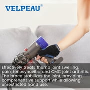 VELPEAU Thumb Support Brace - CMC Joint Thumb Spica Splint for Pain Relief, Arthritis, Tendonitis, Sprains, Strains, Carpal Tunnel & Trigger Thumb Immobilizer, Wrist Strap, Left or Right Hands (Small)