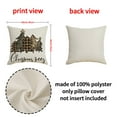 thumbnail image 2 of maho Christmas Pillows Christmas Print PillowCase Linen Sofa Cushion Cover Home Decor Cushion Cover Family Pillowcase, 2 of 2