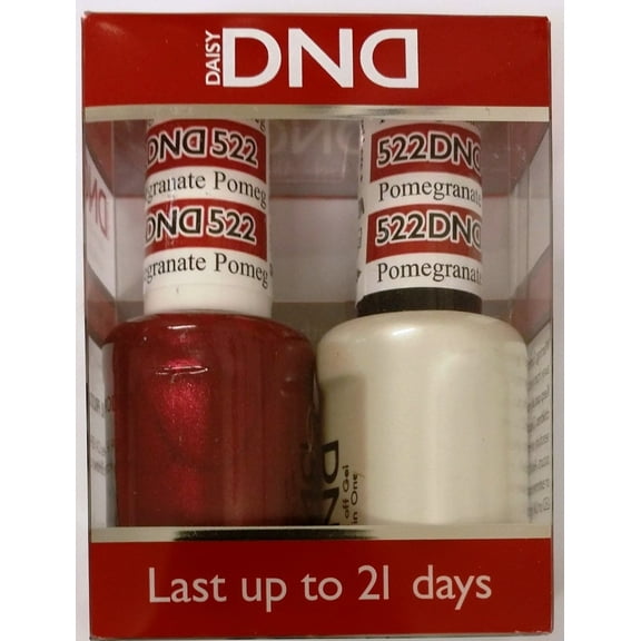 DND Nail Polish Gel & Matching Lacquer Set (522 - Pomegranate)
