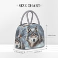 thumbnail image 2 of Balery Majestic Snowy Wolf Bolsa de Almuerzo para Mujeres, Caja de Almuerzo, Bolsa de Almuerzo Pequeña Impermeable, Tote de Almuerzo Reutilizable con Gran Capacidad, 2 of 6