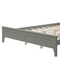 thumbnail image 5 of CLEARANCE! Modern Gray Solid Wood Queen Platform Bed, 5 of 7