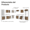 thumbnail image 4 of Cocina Integral Completa Armario de Vidrio Madesa Glamy BM 2, 4 of 5