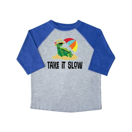 

Inktastic Turtle Take it Slow Gift Toddler Boy or Toddler Girl T-Shirt