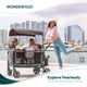 thumbnail image 2 of WONDERFOLD W4 Original Stroller Wagon (4 Seater) - Collapsible Wagon Stroller with Seats with 5-Point Harnesses, Easy Access Zipper Door, and Removable Sun Canopy, Gray, 2 of 5