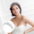 thumbnail image 4 of Corona de diamantes de imitación, corona de boda, corona de novia, tocado de boda, corona de novia para mujer, 4 of 8