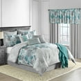 thumbnail image 5 of Lanwood Home Claire Cotton 10-Piece Comforter Set Teal - Queen, 5 of 5
