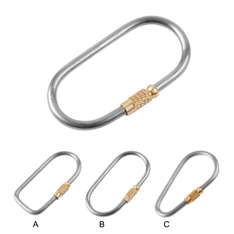 Titanium Alloy Multifunction Car Outdoor Camp Keychain Carabiner Key Chain  Ring