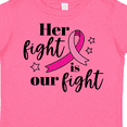 thumbnail image 4 of Inktastic Breast Cancer Awareness Her Fight is Our Fight Boys or Girls Toddler T-Shirt, 4 of 5