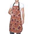 thumbnail image 3 of Goofa American Football1 Printed Waterproof Apron 33" Chef Aprons for Men Heavy Duty Chemical Work Apron Adjustable Bib Apron, 3 of 9